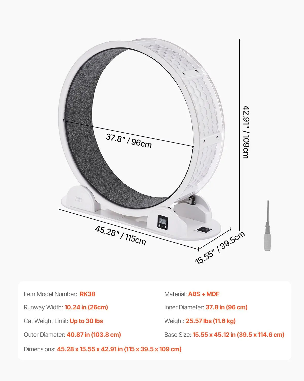 Cat Exercise Wheel with Pedometer