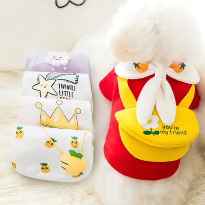 Cute Cartoon Pet Clothes for Autumn and Winter